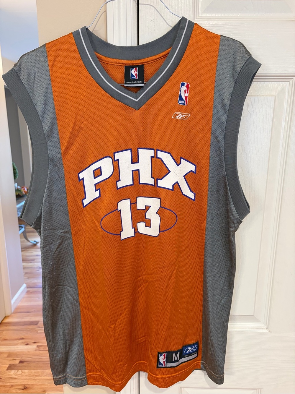 Reebok PHX #13 Orange & Gray Basketball Jersey